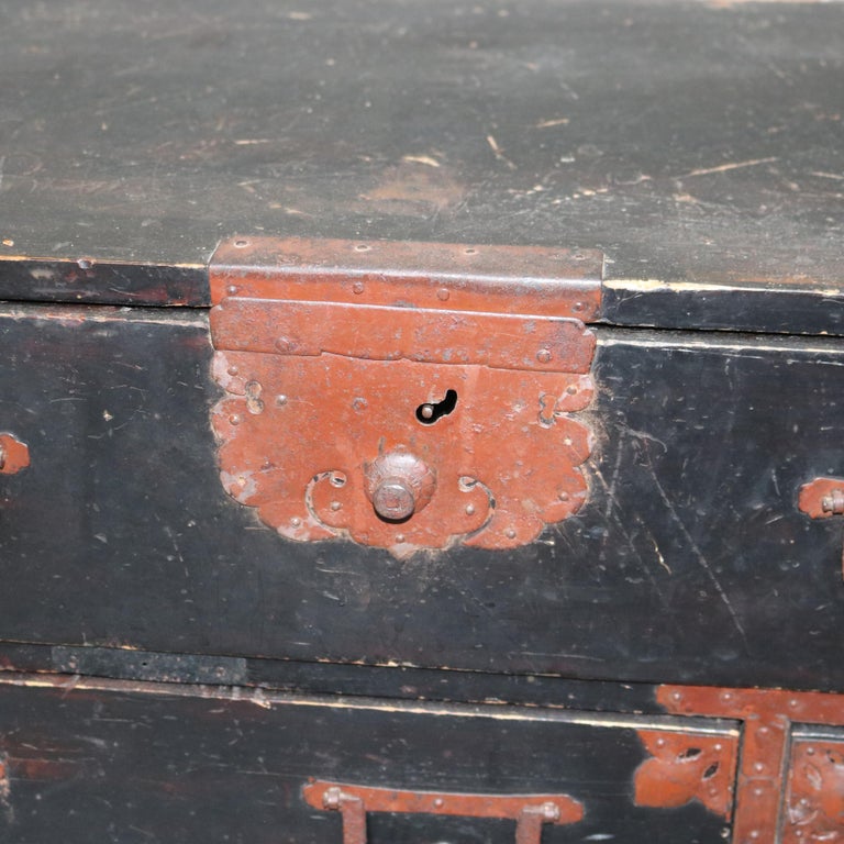 Antique 18th Century Chinese Tea Cabinet with Bronze Hardware C1790