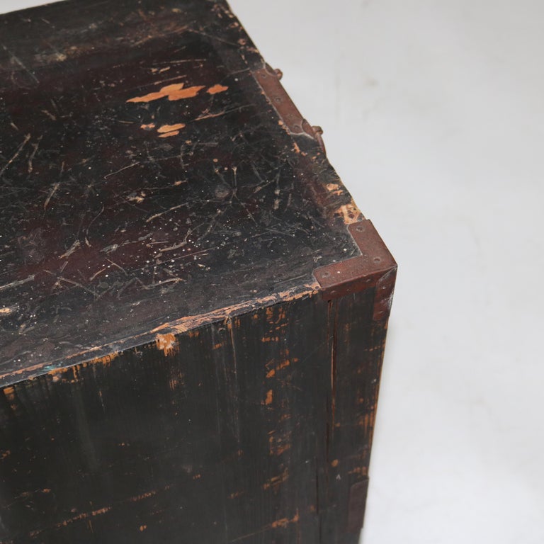 Antique 18th Century Chinese Tea Cabinet with Bronze Hardware C1790