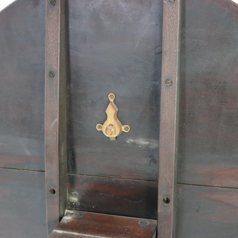 Antique Queen Anne Mahogany Dish Top Tilt Top Table with Bird Cage C1780
