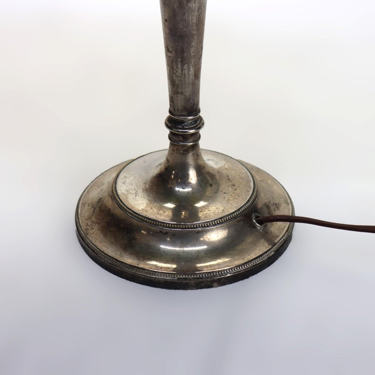 Arts & Crafts Leaded Stained Glass Table Lamp 20thC