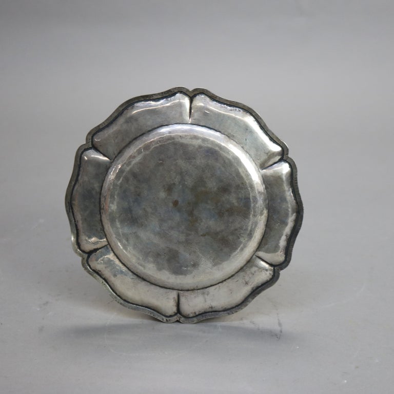 17thC Set of Three Boston Hallmark Sterling Silver Graduated Plates
