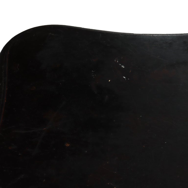 Antique Ebonized Cherry Cut Out Side Table C1900