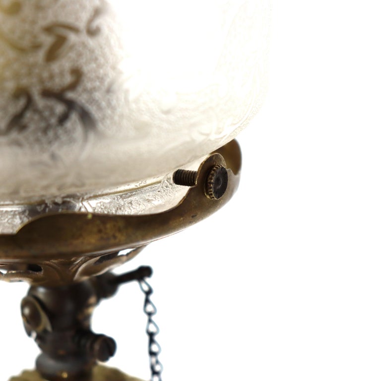 Antique Classical Three Graces Figural Gilt Table Lamp C1890