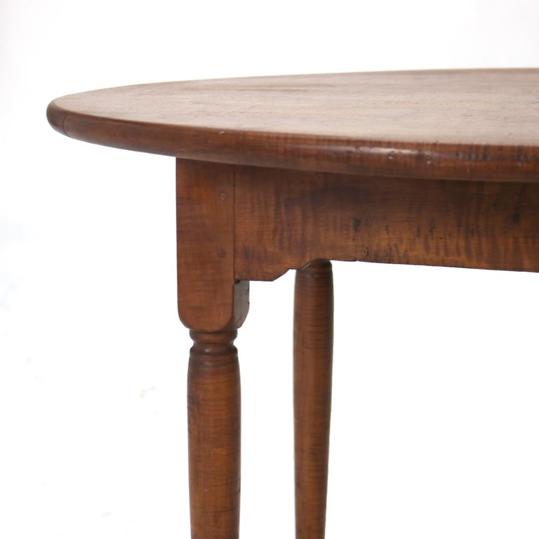 Early 18thC Antique Queen Anne Tiger Maple Serving Stand C1770