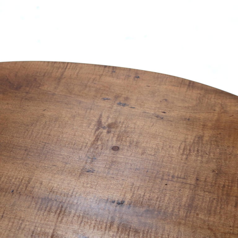 Early 18thC Antique Queen Anne Tiger Maple Serving Stand C1770