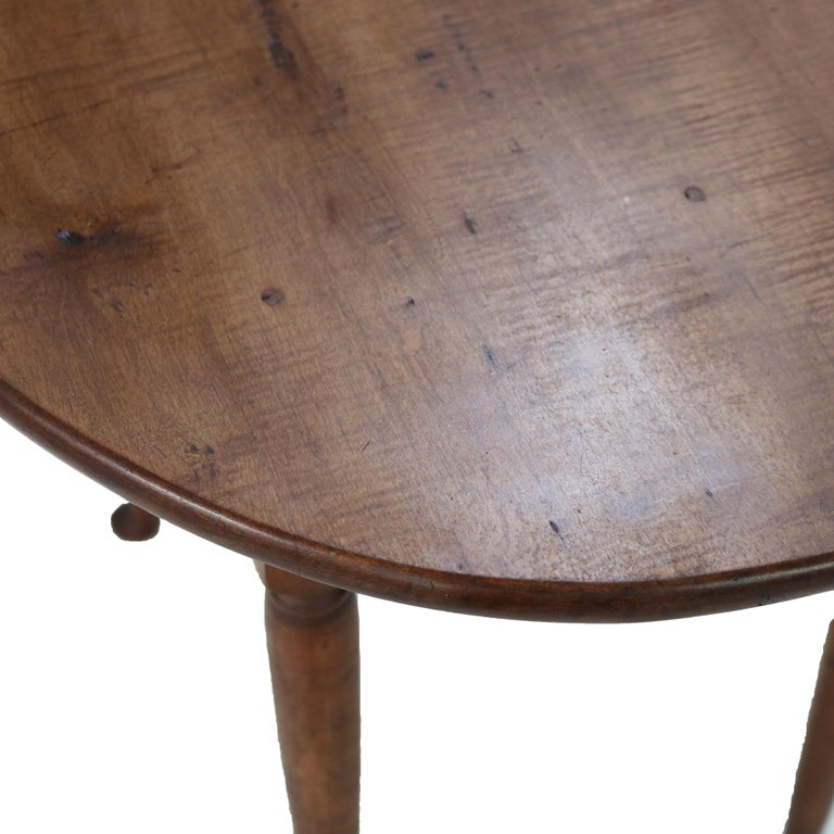 Early 18thC Antique Queen Anne Tiger Maple Serving Stand C1770