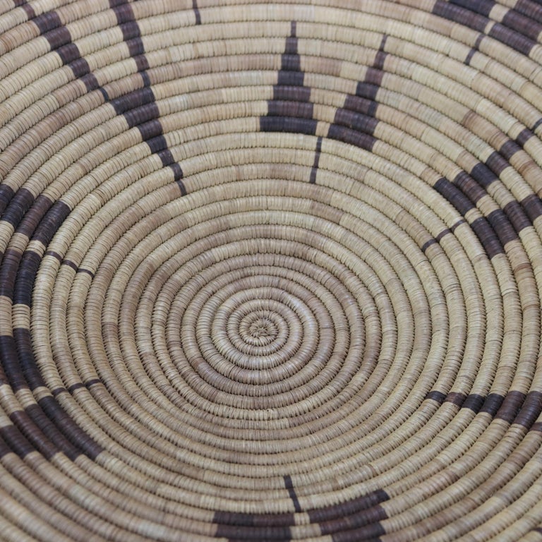 Vintage Southwest Native American Woven Reed Basket 20thC