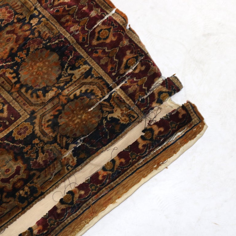 Antique Persian Silk Prayer Rug with Tree of Life 18thC