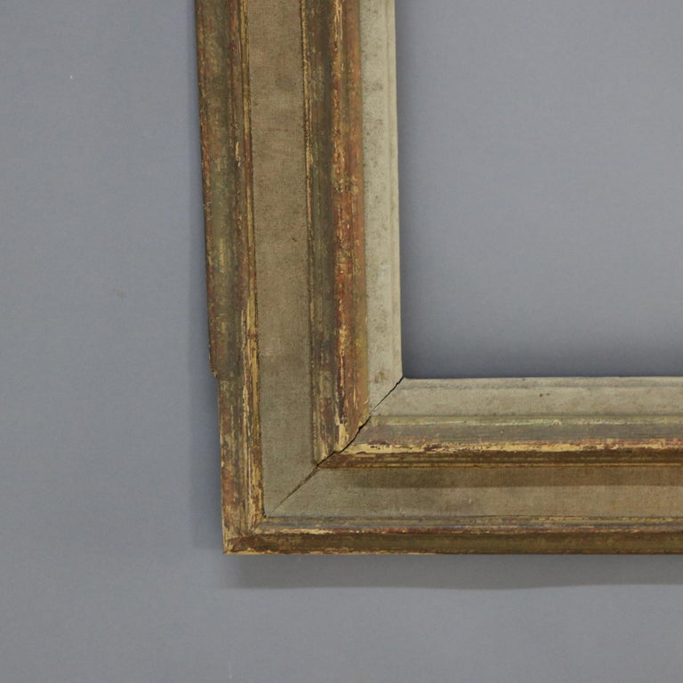 Antique French Arts & Crafts Polychromed Portrait Art Frame C1920