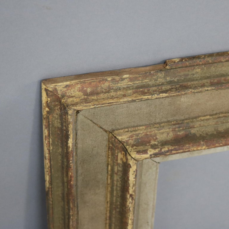 Antique French Arts & Crafts Polychromed Portrait Art Frame C1920