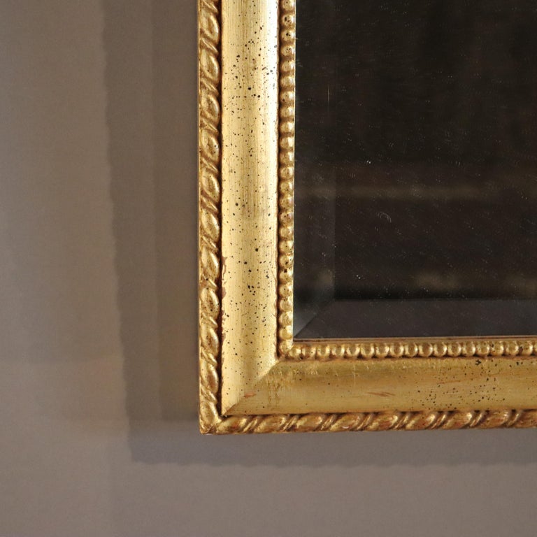 Vintage Italian Style Giltwood Urn & Swag Triptych Wall Mirror C1940