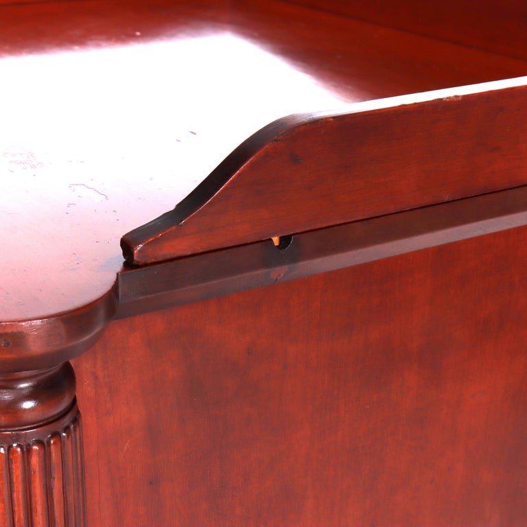 Antique Sheraton Style Mahogany Six Drawer Lingerie Chest C1900