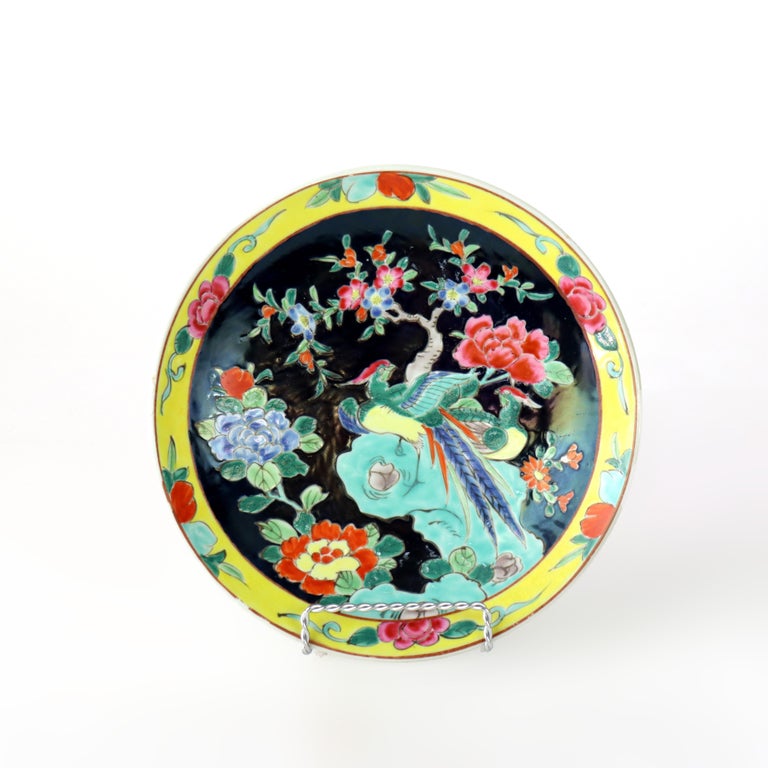Three Pieces Antique Japanese Nippon Plates Signed C1930