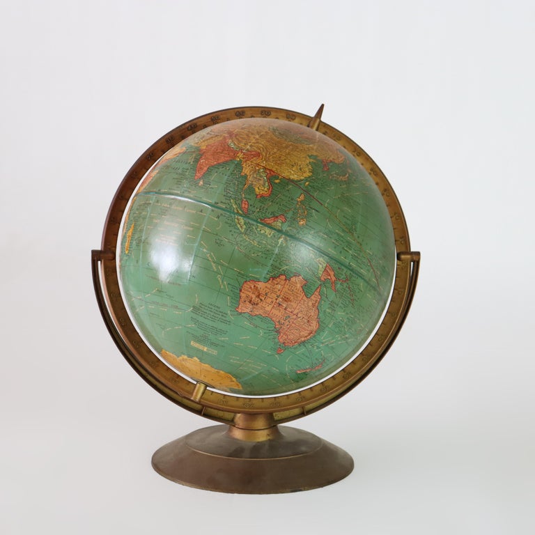 Vintage Cram’s Imperial 12 Inch Teaching World Globe 20thC