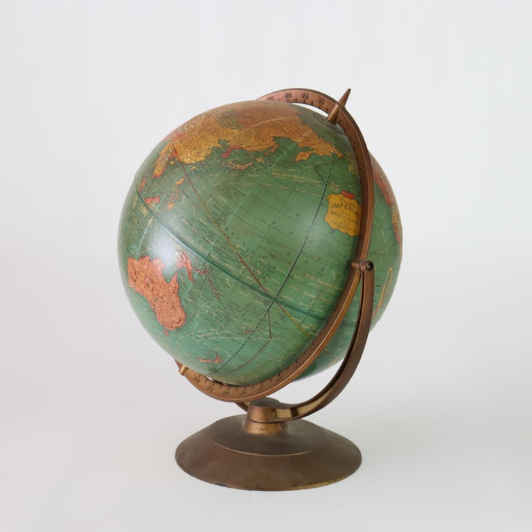 Vintage Cram’s Imperial 12 Inch Teaching World Globe 20thC