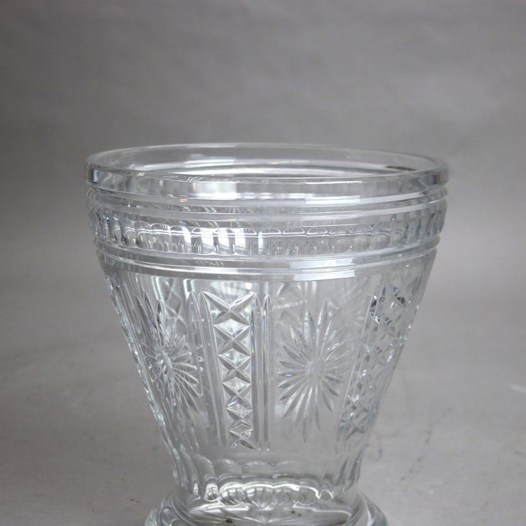 Antique Pressed Glass Crystal Ice Bucket By Shannon 20thC
