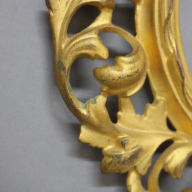 Pair of Antique Rococo Gilt Bronze Foliate Form Picture Frames C1900