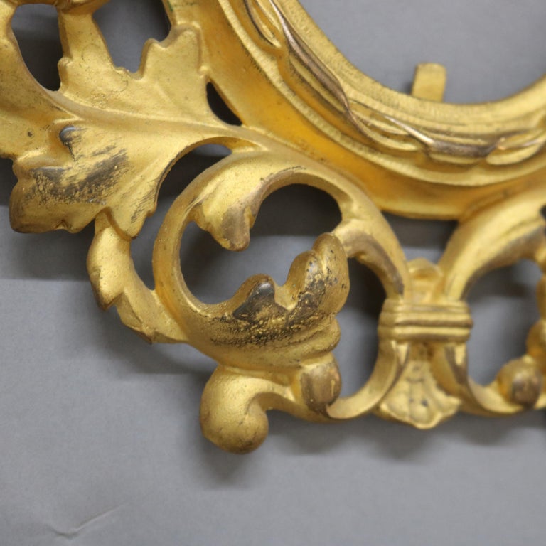 Pair of Antique Rococo Gilt Bronze Foliate Form Picture Frames C1900