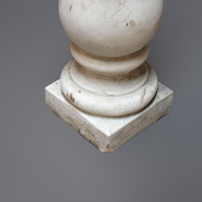 Classical Cast Hard Stone Balustrade Sculpture or Plant Display Pedestal 20th C