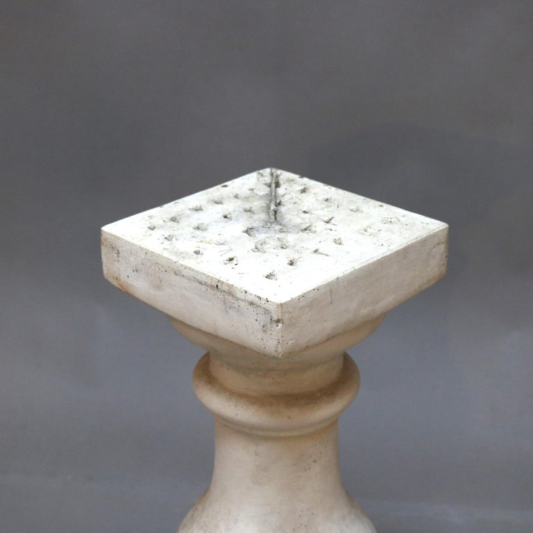 Classical Cast Hard Stone Balustrade Sculpture or Plant Display Pedestal 20th C