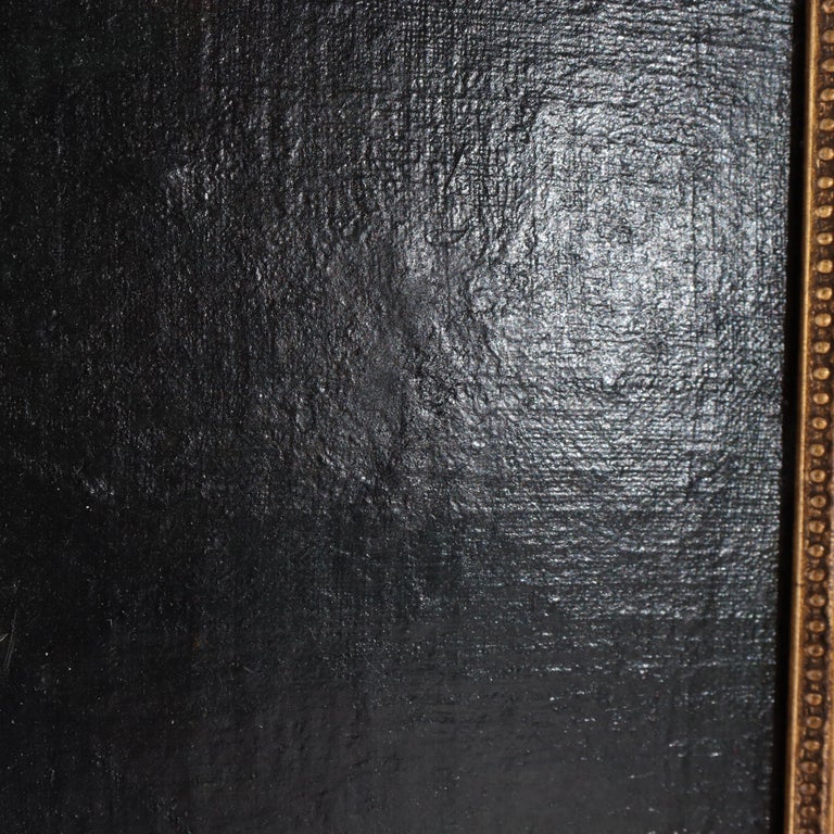 Large Hans Holbein School Oil on Board Portrait by Quentin Matsys C1885