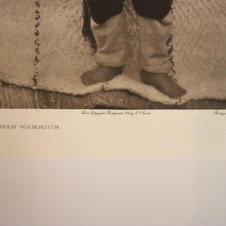 Edward S. Curtis Native American Print “Cowichan Warrior”, John Andrew & Son