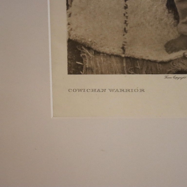 Edward S. Curtis Native American Print “Cowichan Warrior”, John Andrew & Son