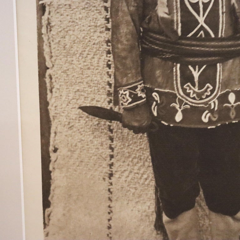 Edward S. Curtis Native American Print “Cowichan Warrior”, John Andrew & Son