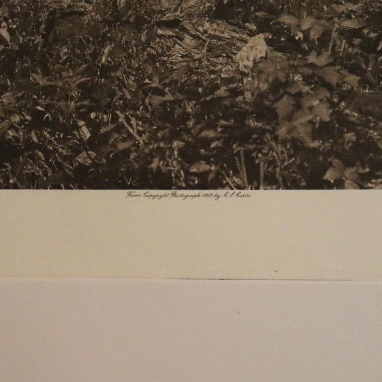 Edward S. Curtis Native American Print “A Primitive Quinalt", John Andrew & Sons
