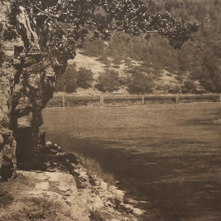 Antique Edward S. Curtis Native American Print “Cowichan River” Signed c1912