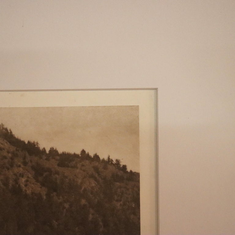 Antique Edward S. Curtis Native American Print “Cowichan River” Signed c1912