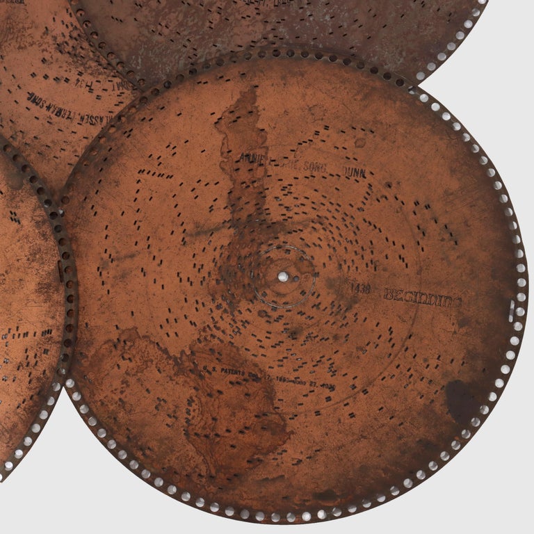 Twenty Antique Regina Music Box Perforated 15.5" Disks C1900