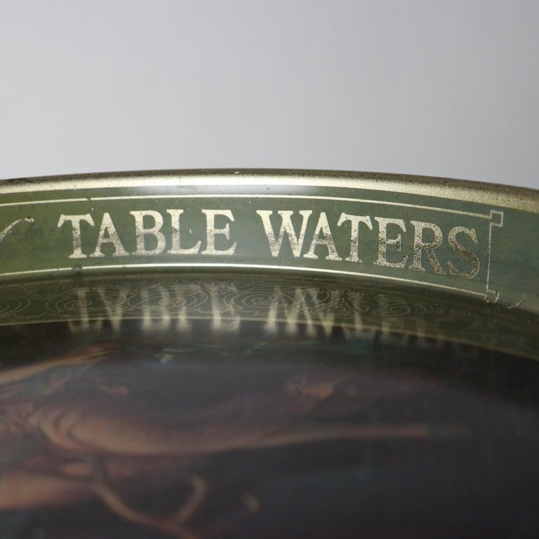 Antique Clysmic Metal Advertising Tray C1920