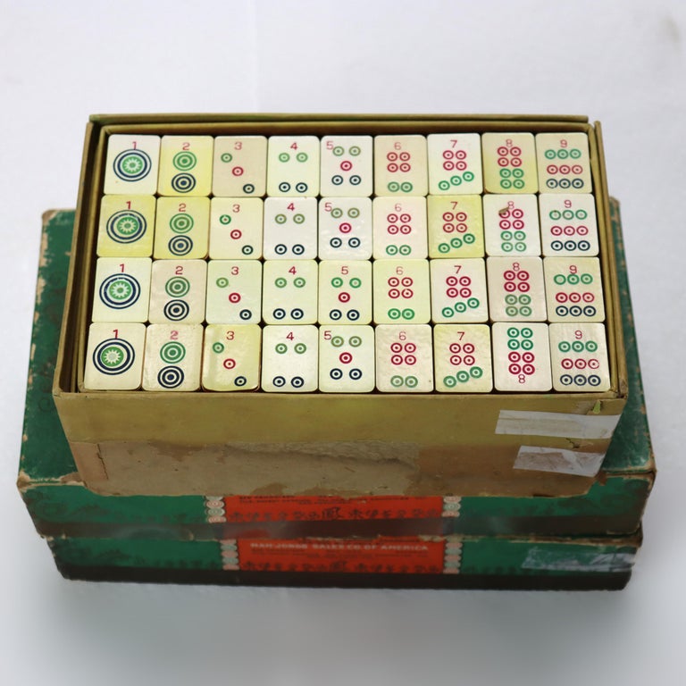 Three Antique Chinese Mah-Jongg/Pung Chow Games C1920