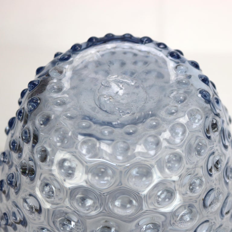 Lavender Hobnail Glass Juice Pitcher c1940