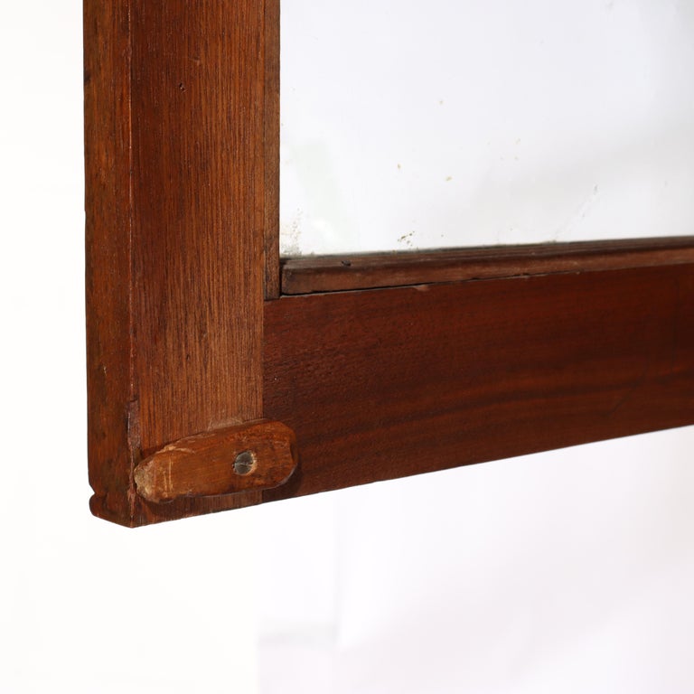 Antique Victorian Eastlake Walnut & Burl Cylinder Secretary Desk c1890