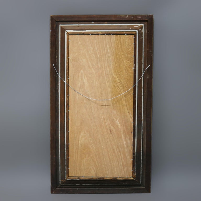 Antique Floral Carved Giltwood Framed Mirror C1930