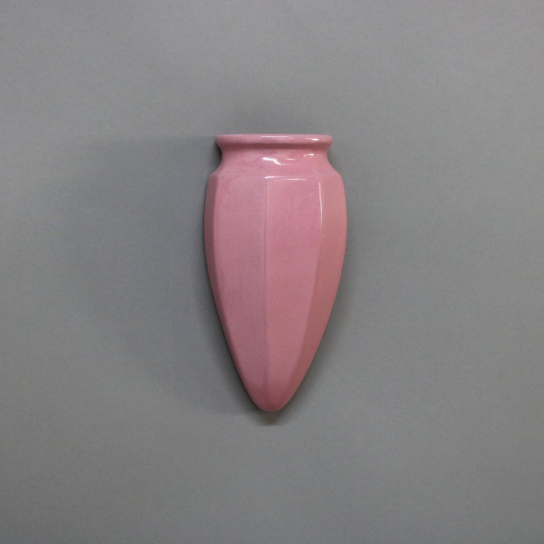 Peters and Reed Rose Victoria Wall Pocket Mid 20thC