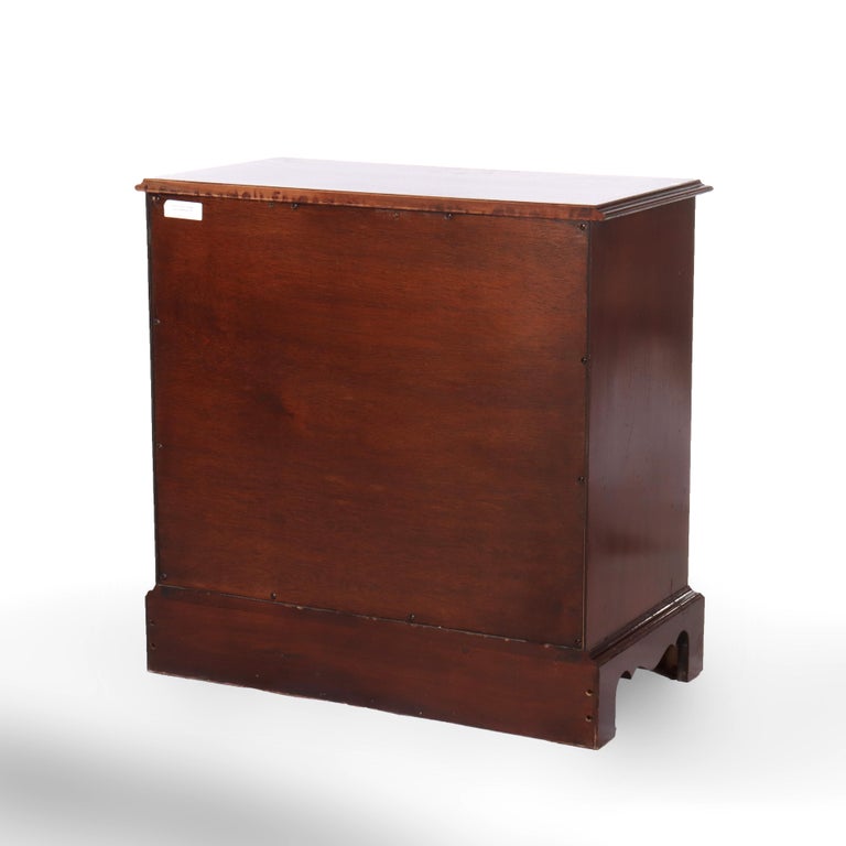 Vintage Hickory Chair Co. Diminutive Mahogany 4-Drawer Chest Signed C1940
