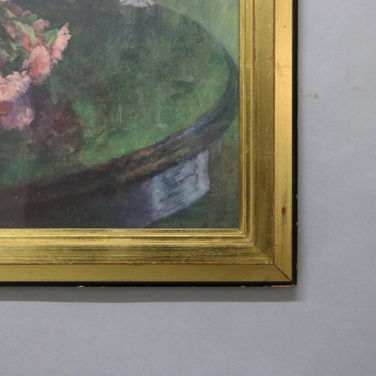 Vintage Floral Still Life Print 20th C