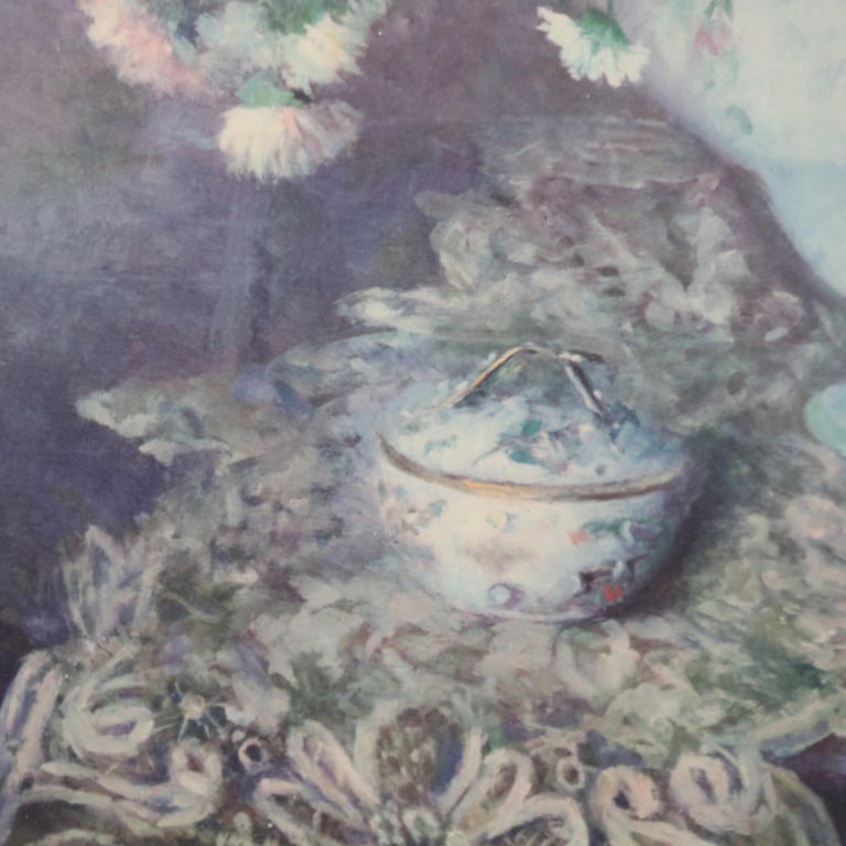 Vintage Floral Still Life Print 20th C