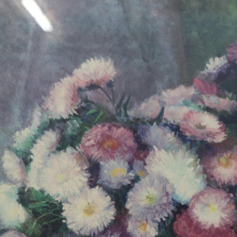 Vintage Floral Still Life Print 20th C