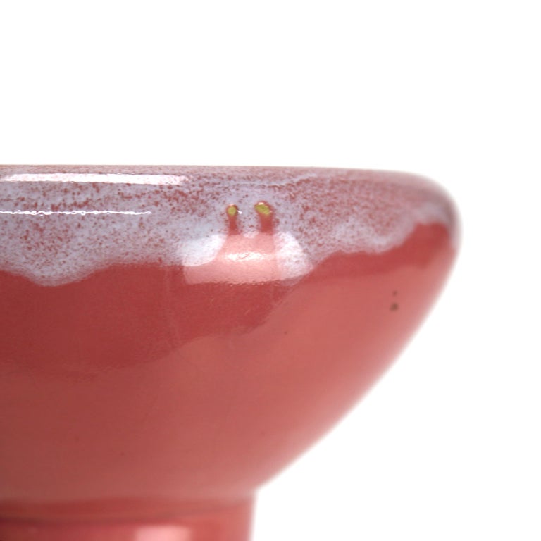 Roseville Art Pottery Pink Glazed Pasadena Planter Mid 20thC