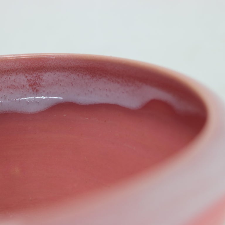 Roseville Art Pottery Pink Glazed Pasadena Planter Mid 20thC
