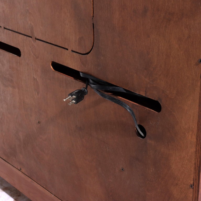 Vintage Stickley Mission Oak Entertainment Center Signed 20thC