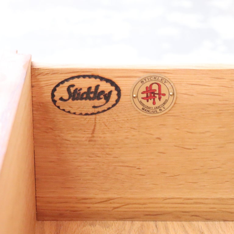 Vintage Stickley Mission Oak Entertainment Center Signed 20thC