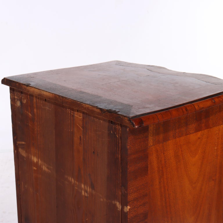 Antique French Louis XIV Style Mahogany & Ormolu Five-Drawer Lingerie Chest