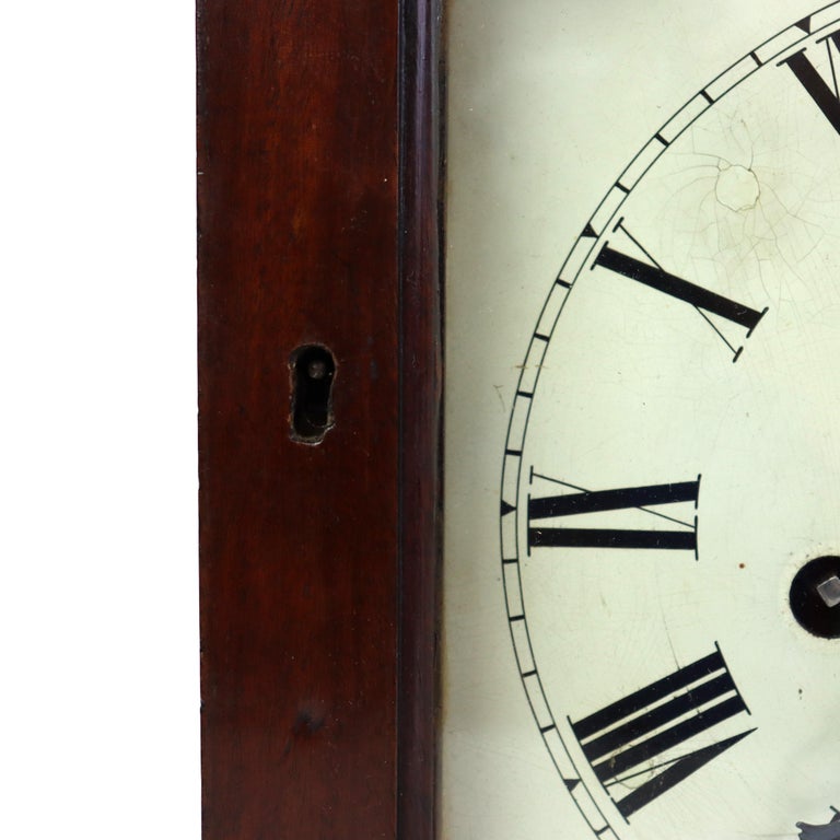 Antique Elliott English George III Mahogany Bracket Clock signed C1800 AS IS