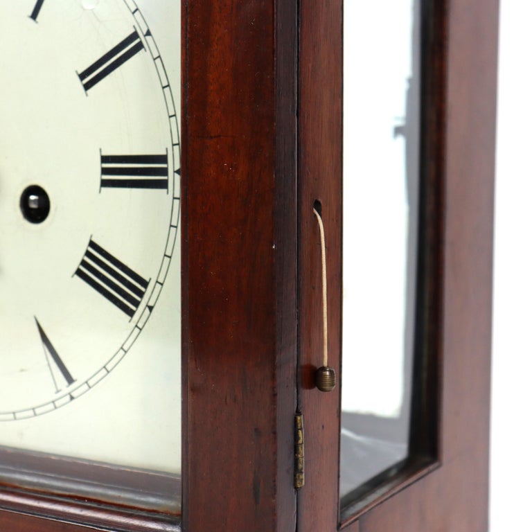 Antique Elliott English George III Mahogany Bracket Clock signed C1800 AS IS