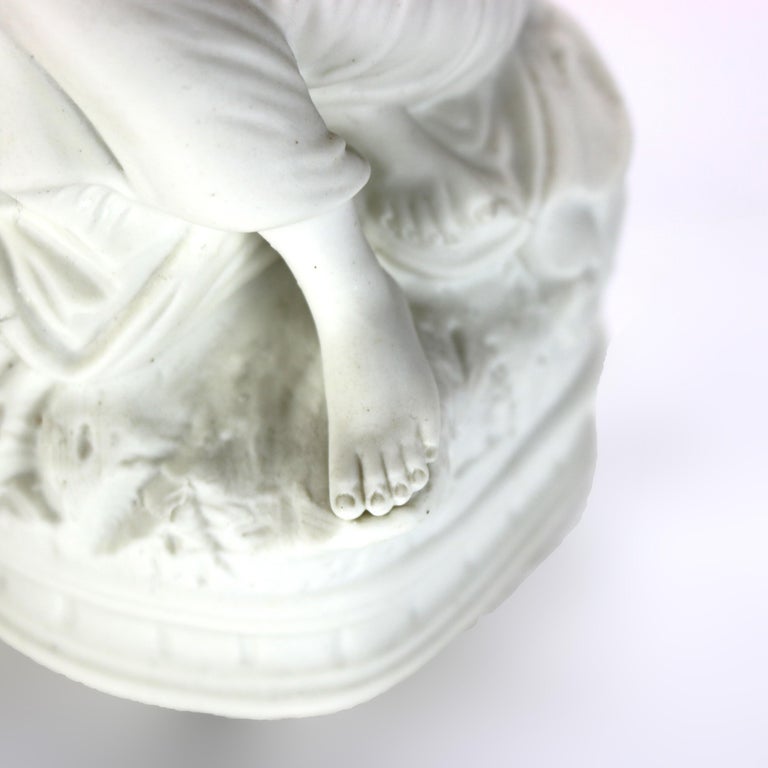 Antique Parian Ware Classical Bisque Porcelain Figure C1880